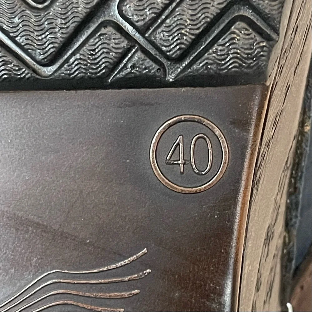 Dansko Shandi Snakeskin Blue Leather Slip-On Clogs - Picture 9 of 10